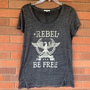 Rebel burnout t-shirt